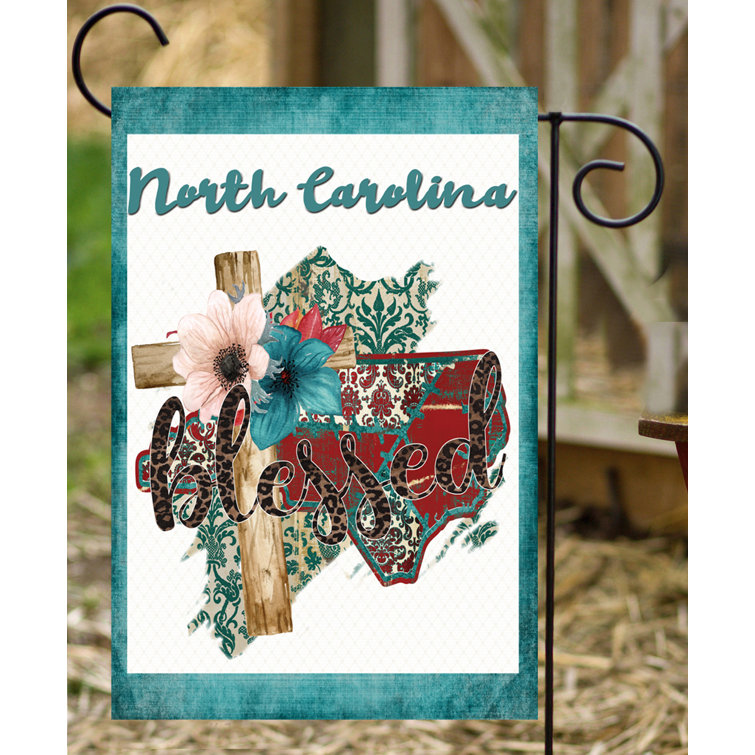 Flags Galore Decor and More North Carolina Cross 2Sided Polyester 18 x 12 in. Garden Flag Wayfair